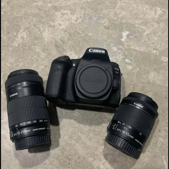 Canon EOS 80D DSLR Camera 18-55mm IS STM 55-250mm STM